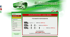 Desktop Screenshot of dalmatransz.hu